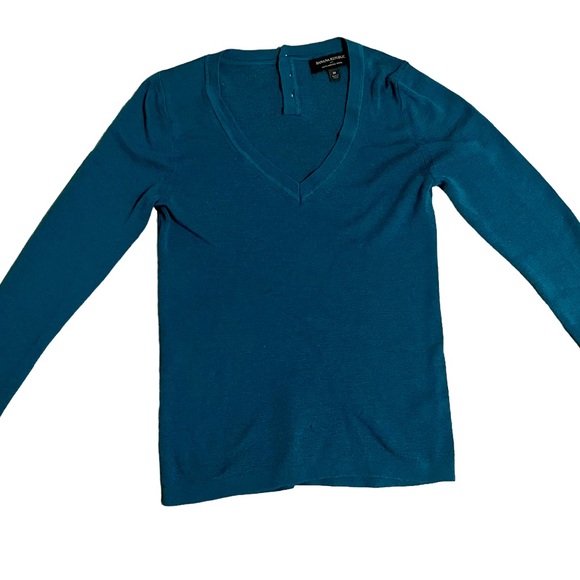 Banana Republic Sweaters - Vintage Banana Republic Deep Teal Marino wool sweater w/ buttons (med)
